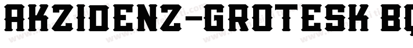 AKZIDENZ-GROTESK BQ CONDENSED REGUL字体转换